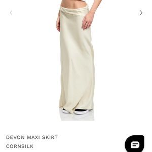 DEVON MAXI SKIRT - CORNSILK × 1
